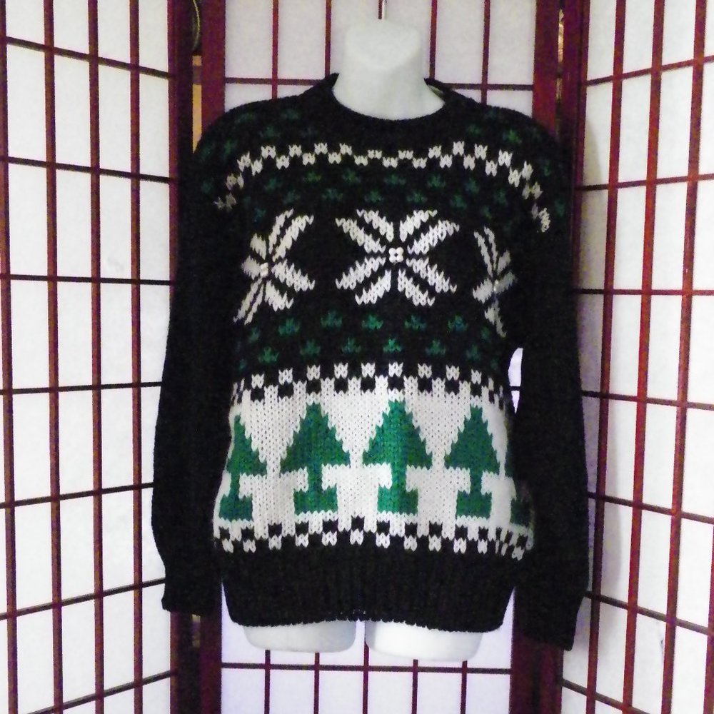 VTG Adell Barre Christmas Sweater Trees